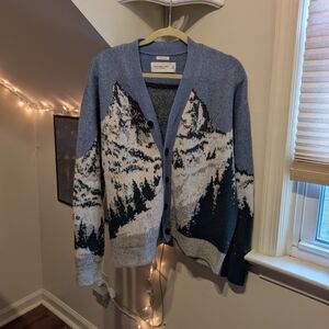 Rare Abercrombie & Fitch Scenic Mountain Oversized Cardigan